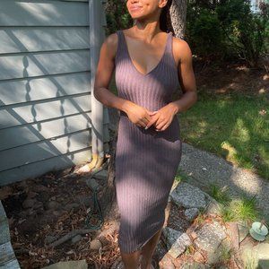 Beautiful Knit Grey Dress